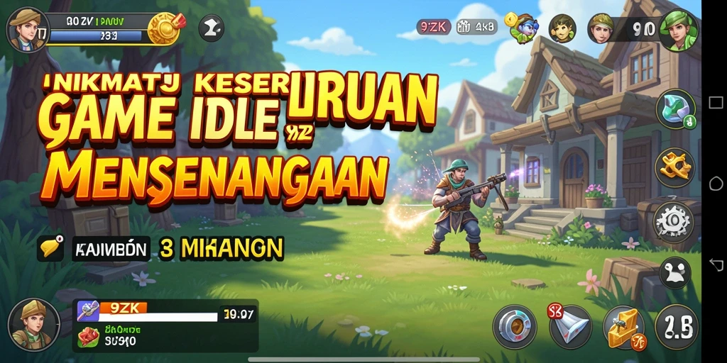 Gameplay <strong>9ZK</strong> menampilkan pengelolaan sumber daya yang menarik.