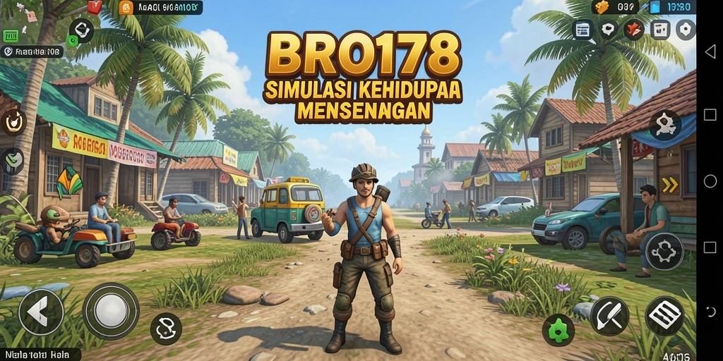 Tampilan menarik dari gameplay simulasi kehidupan BRO178.