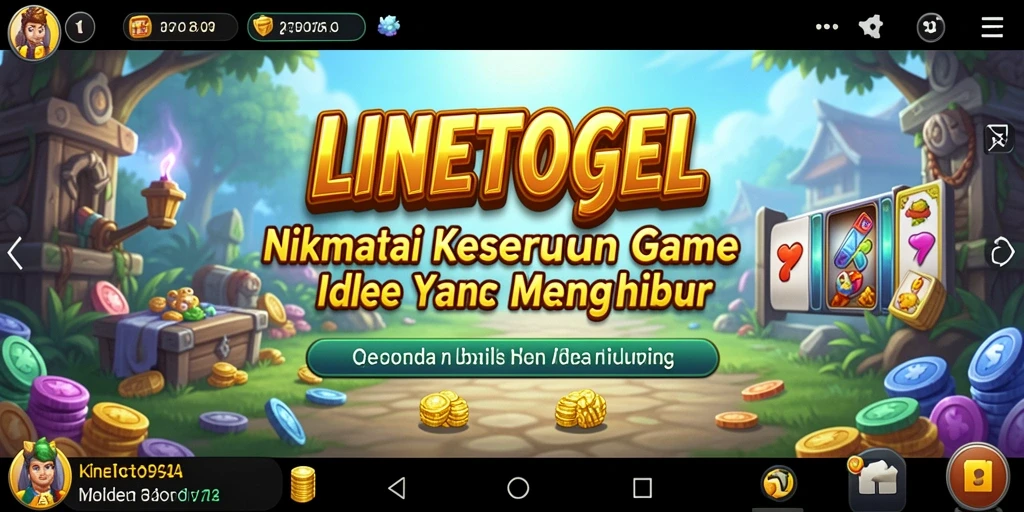 Tampilan gameplay menarik dari LINETOGEL yang menyajikan pengalaman Idle.