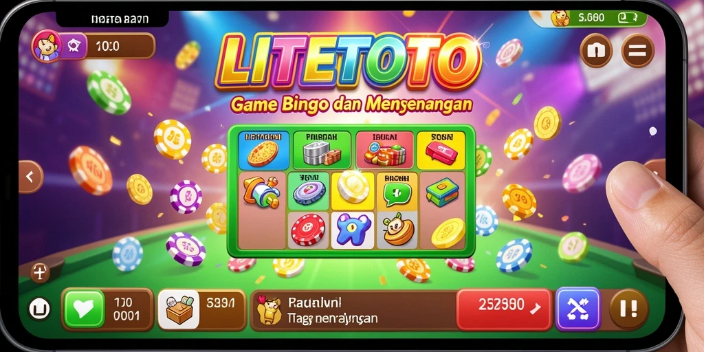 Tampilan gameplay LITETOTO yang penuh warna dan menyenangkan.