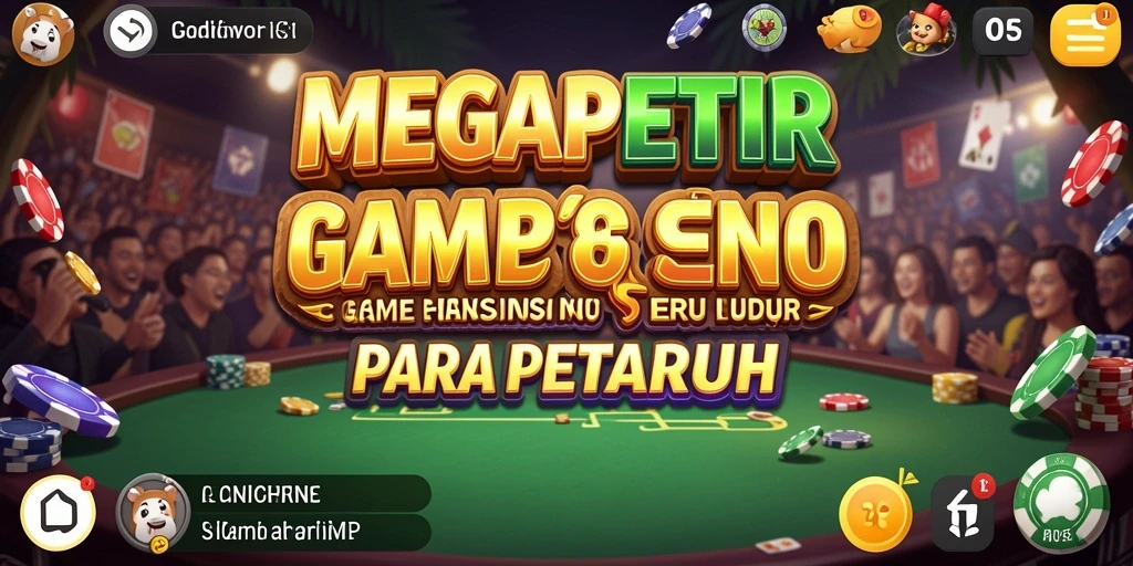 Tampilan gameplay seru di MEGAPETIR dengan berbagai pilihan permainan kasino.