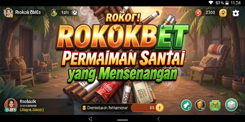 Tangkapan layar menunjukkan gameplay ROKOKBET yang seru dan interaktif.